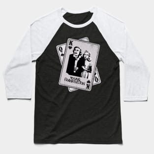 Retro Young Frankenstein Card Style Baseball T-Shirt